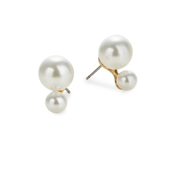 kate spade Jewelry - Kate Spade Gold and Pearl Earrings